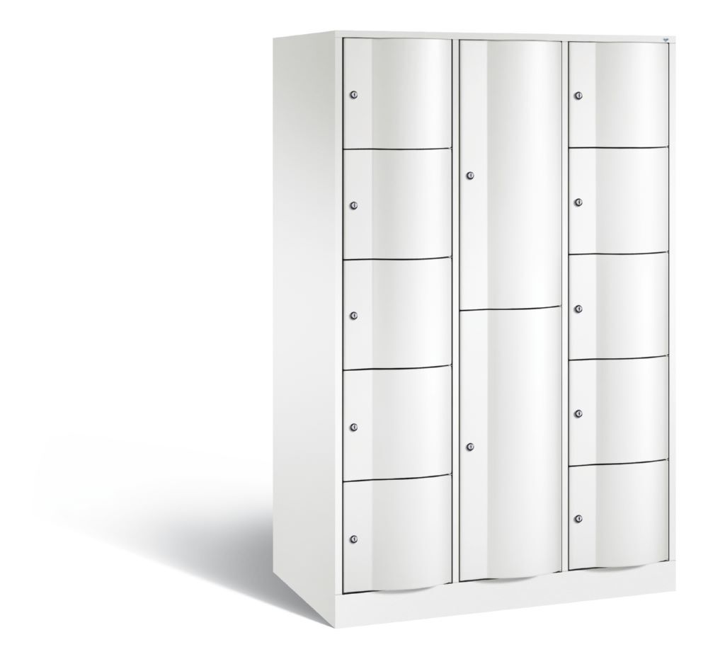 C+P Schließfachschrank Resisto 12 Fächer 1950 x 1148 x 640 mm in weiß Produktbild C+P Schließfachschrank Resisto 12 Fächer 1950 x 1148 x 640 mm in weiß