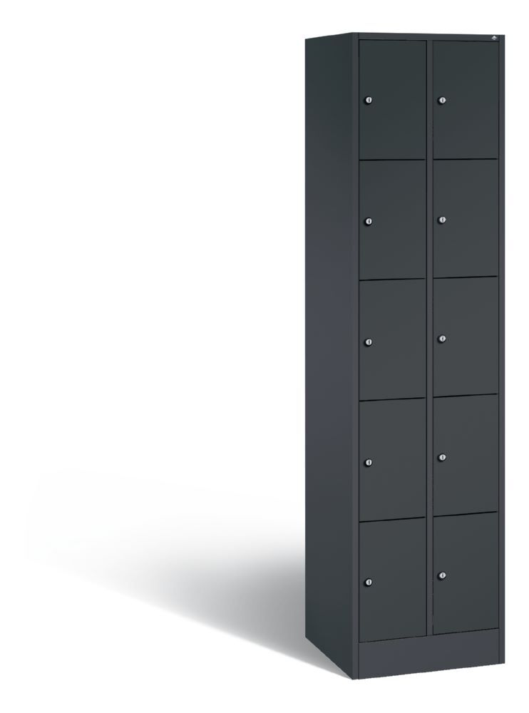 C+P Schließfachschrank Serie 8070 H 1950 x B 460 x T 480 mm anthrazit Produktbild C+P Schließfachschrank Serie 8070 H 1950 x B 460 x T 480 mm anthrazit
