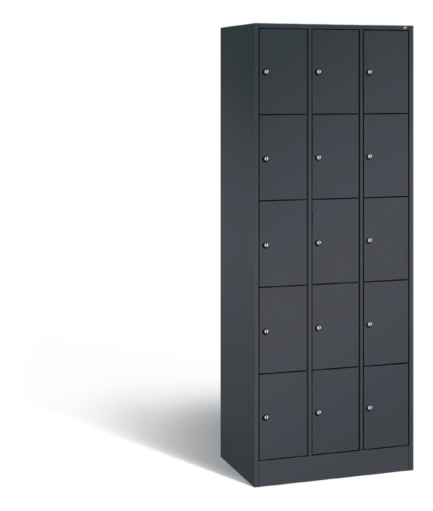 C+P Schließfachschrank Serie 8070 1950 x 680 x 480 mm in anthrazit Produktbild C+P Schließfachschrank Serie 8070 1950 x 680 x 480 mm in anthrazit
