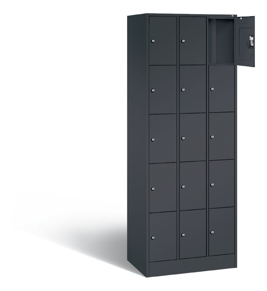 C+P Schließfachschrank Serie 8070 1950 x 680 x 480 mm in anthrazit Produktbild C+P Schließfachschrank Serie 8070 1950 x 680 x 480 mm in anthrazit bild 2