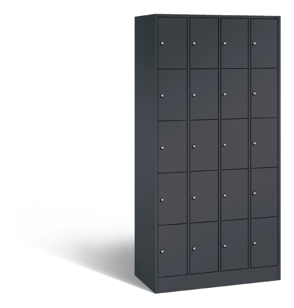 C+P Schließfachschrank Serie 8070 H 1950 x B 900 x T 480 mm in anthrazit Produktbild C+P Schließfachschrank Serie 8070 H 1950 x B 900 x T 480 mm in anthrazit