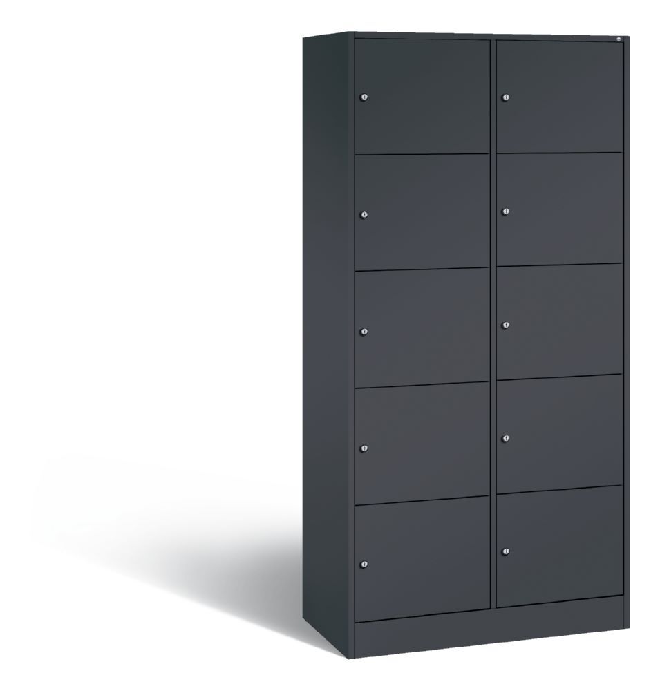 C+P Schließfachschrank Serie 8070 H 1950 x B 900 x T 480 mm in anthrazit Produktbild C+P Schließfachschrank Serie 8070 H 1950 x B 900 x T 480 mm in anthrazit