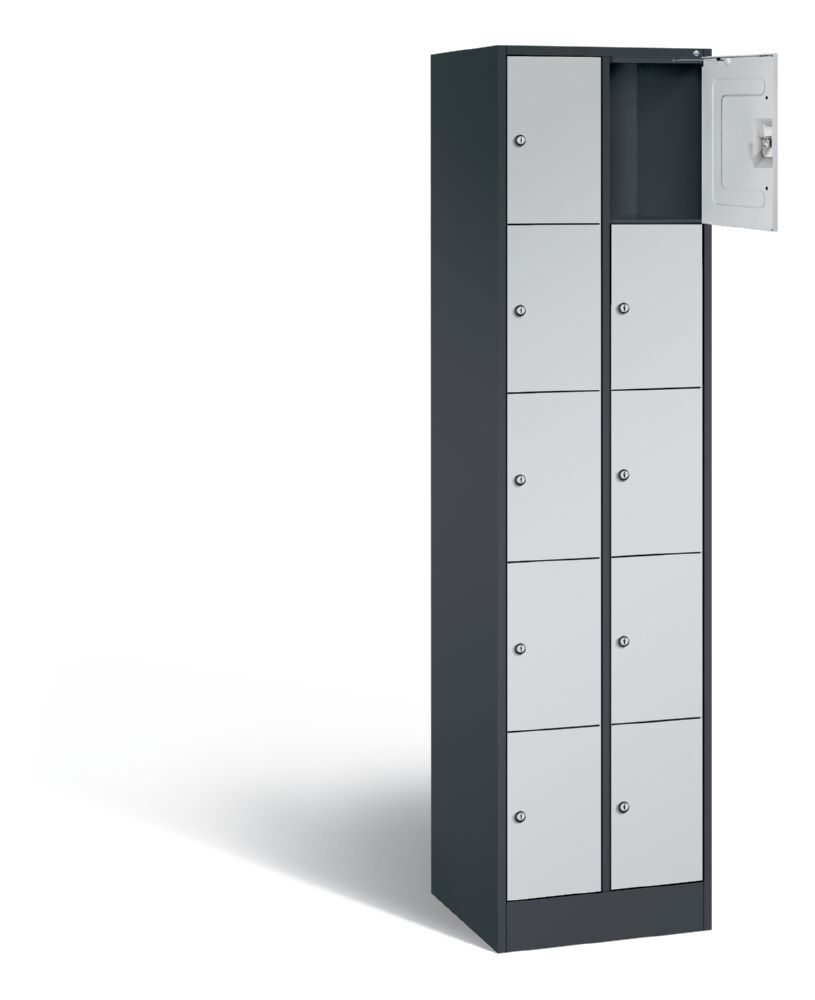 C+P Schließfachschrank Serie 8070 H 1950 x B 460 x T 480 mm anthrazit lichtgrau Produktbild C+P Schließfachschrank Serie 8070 H 1950 x B 460 x T 480 mm anthrazit lichtgrau bild 2