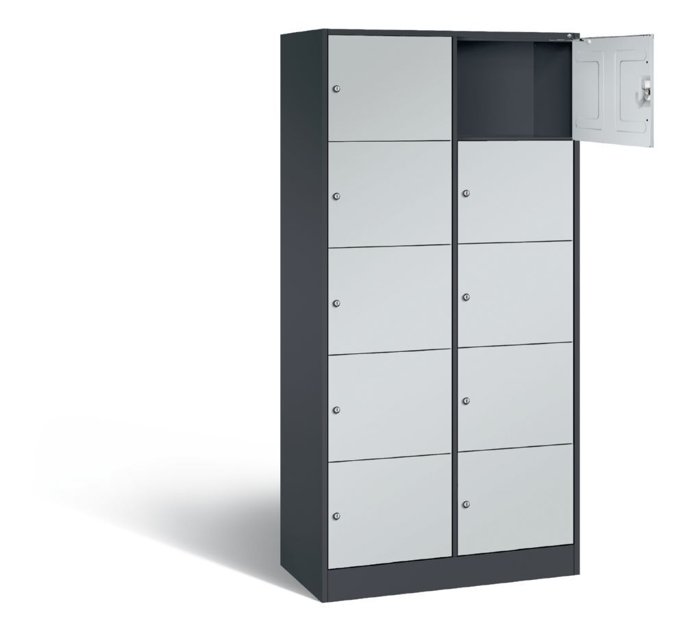 C+P Schließfachschrank Serie 8070 x 1950 x 900 x 480 mm anthrazit lichtgrau Produktbild C+P Schließfachschrank Serie 8070 x 1950 x 900 x 480 mm anthrazit lichtgrau bild 2