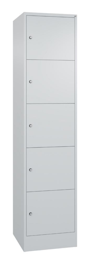 C+P Schließfachschrank Serie 8070 H 1950 x B 460 x T 480 mm in lichtgrau Produktbild C+P Schließfachschrank Serie 8070 H 1950 x B 460 x T 480 mm in lichtgrau