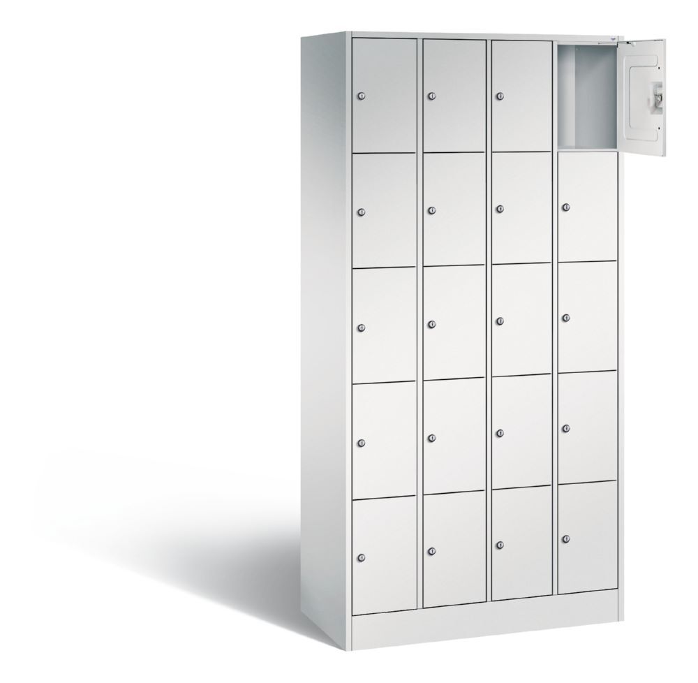 C+P Schließfachschrank Serie 8070 H 1950 x B 900 x T 480 mm in lichtgrau Produktbild C+P Schließfachschrank Serie 8070 H 1950 x B 900 x T 480 mm in lichtgrau bild 2