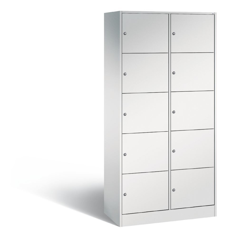 C+P Schließfachschrank Serie 8070 1950 x 900 x 480 mm in lichtgrau Produktbild C+P Schließfachschrank Serie 8070 1950 x 900 x 480 mm in lichtgrau