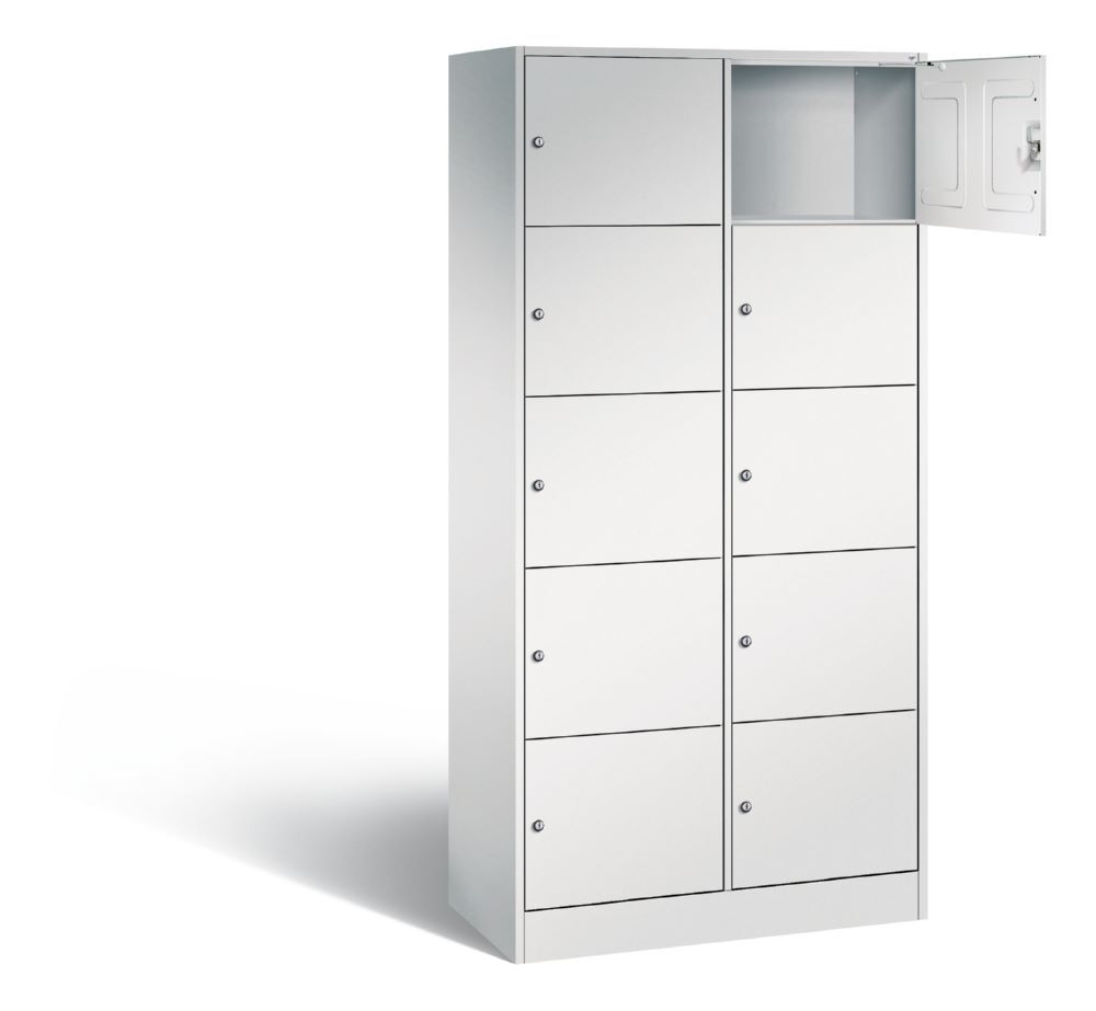 C+P Schließfachschrank Serie 8070 1950 x 900 x 480 mm in lichtgrau Produktbild C+P Schließfachschrank Serie 8070 1950 x 900 x 480 mm in lichtgrau bild 2