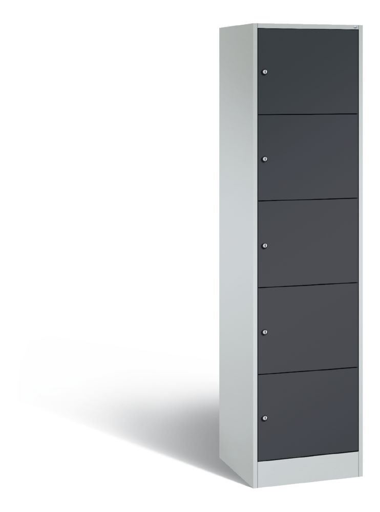 C+P Schließfachschrank Serie 8070 XL anthrazit 460 x 480 x 1950 mm Produktbild C+P Schließfachschrank Serie 8070 XL anthrazit 460 x 480 x 1950 mm