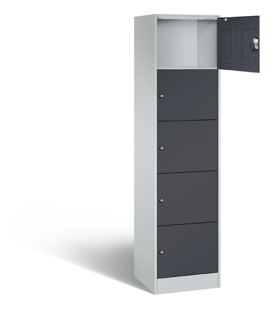 C+P Schließfachschrank Serie 8070 XL anthrazit 460 x 480 x 1950 mm Produktbild C+P Schließfachschrank Serie 8070 XL anthrazit 460 x 480 x 1950 mm bild 2