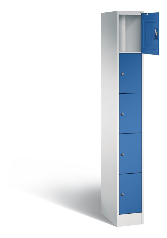 C+P Schließfachschrank Serie 8070 mit 5 Fächer enzianblau 240 x 480 x 1950 mm Produktbild C+P Schließfachschrank Serie 8070 mit 5 Fächer enzianblau 240 x 480 x 1950 mm bild 2