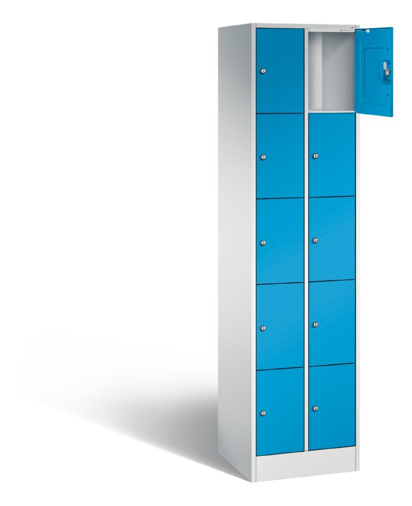 C+P Schließfachschrank Serie 8070 H 1950 x B 460 x T 480 mm lichtgrau lichtblau Produktbild C+P Schließfachschrank Serie 8070 H 1950 x B 460 x T 480 mm lichtgrau lichtblau bild 2