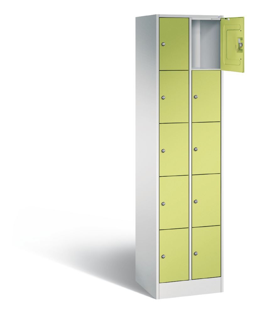 C+P Schließfachschrank Serie 8070 H 1950 x B 460 x T 480 mm lichtgrau viridingrün Produktbild C+P Schließfachschrank Serie 8070 H 1950 x B 460 x T 480 mm lichtgrau viridingrün bild 2