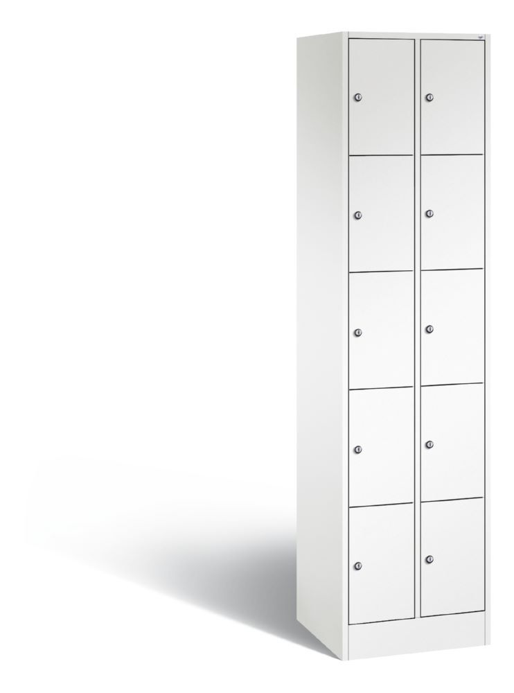 C+P Schließfachschrank Serie 8070 H 1950 x B 460 x T 480 mm in weiß Produktbild C+P Schließfachschrank Serie 8070 H 1950 x B 460 x T 480 mm in weiß