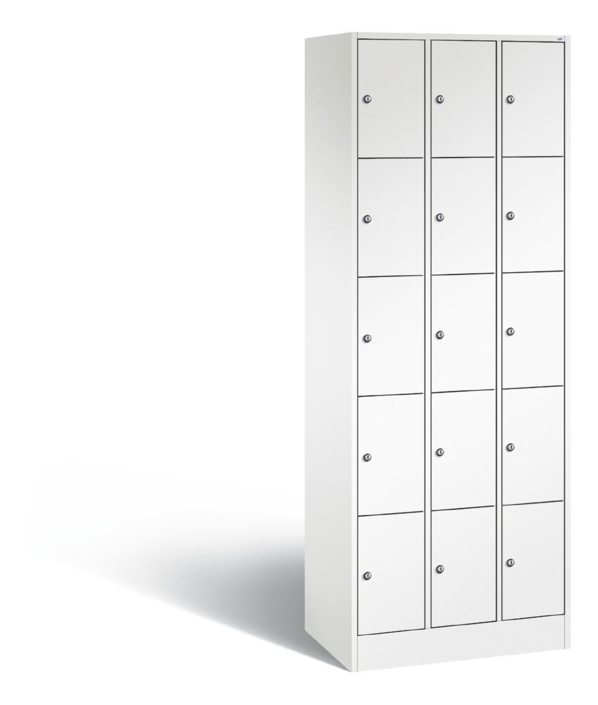 C+P Schließfachschrank Serie 8070 H 1950 x B 680 x T 480 mm in weiß Produktbild C+P Schließfachschrank Serie 8070 H 1950 x B 680 x T 480 mm in weiß