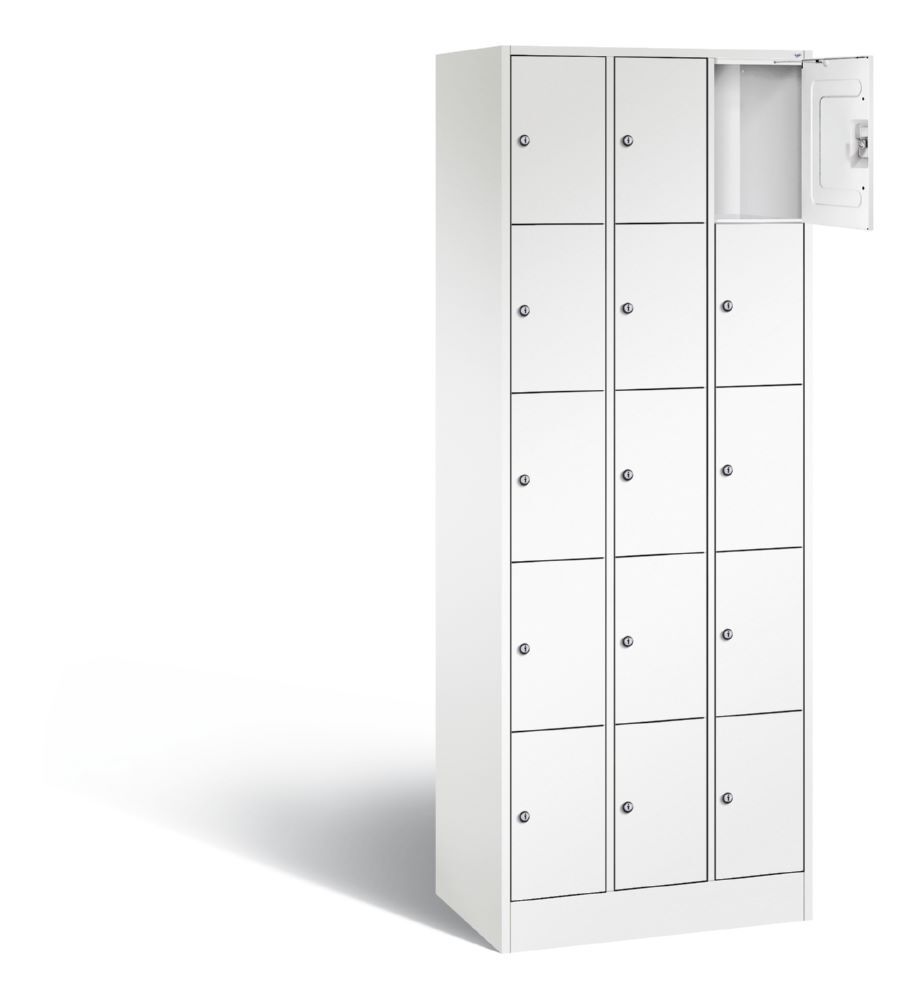 C+P Schließfachschrank Serie 8070 H 1950 x B 680 x T 480 mm in weiß Produktbild C+P Schließfachschrank Serie 8070 H 1950 x B 680 x T 480 mm in weiß bild 2