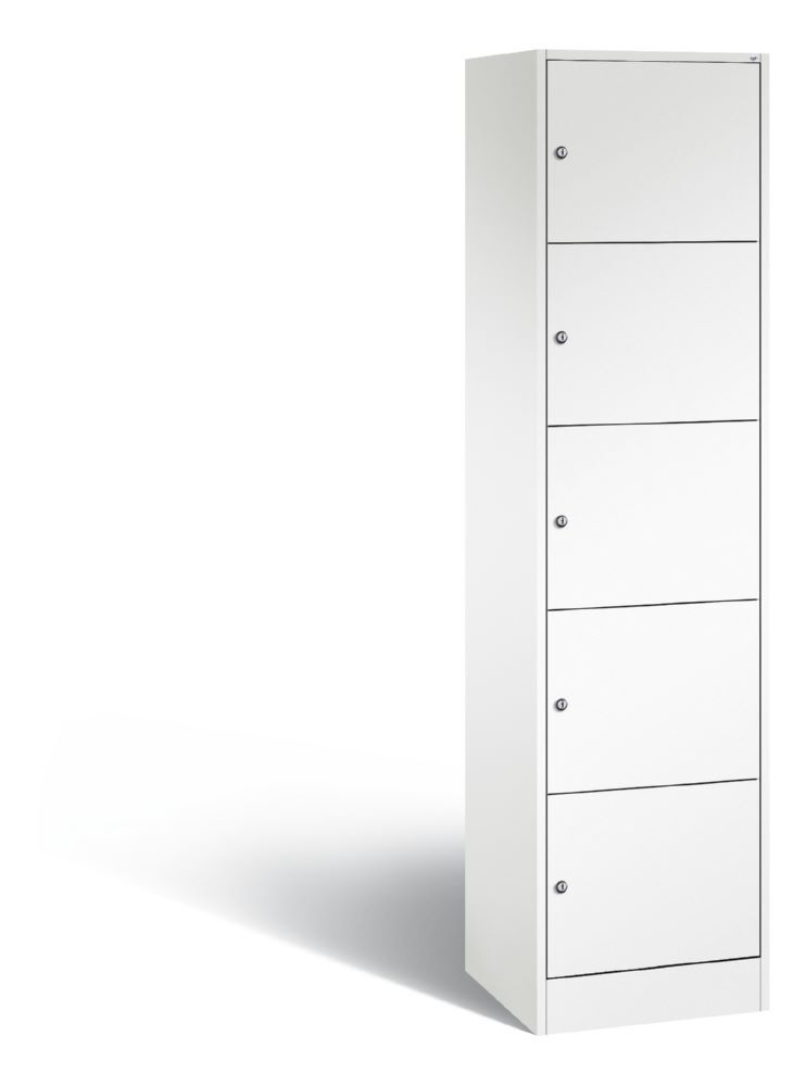 C+P Schließfachschrank Serie 8070 H 1950 x B 460 x T 480 mm in weiß Produktbild C+P Schließfachschrank Serie 8070 H 1950 x B 460 x T 480 mm in weiß