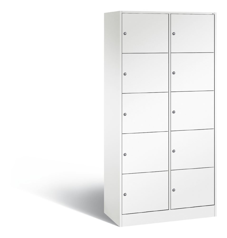C+P Schließfachschrank Serie 8070 H x 1950 B x 900 T x 480 mm in weiß Produktbild C+P Schließfachschrank Serie 8070 H x 1950 B x 900 T x 480 mm in weiß