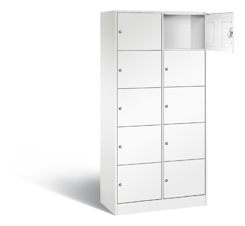 C+P Schließfachschrank Serie 8070 H x 1950 B x 900 T x 480 mm in weiß Produktbild C+P Schließfachschrank Serie 8070 H x 1950 B x 900 T x 480 mm in weiß bild 2