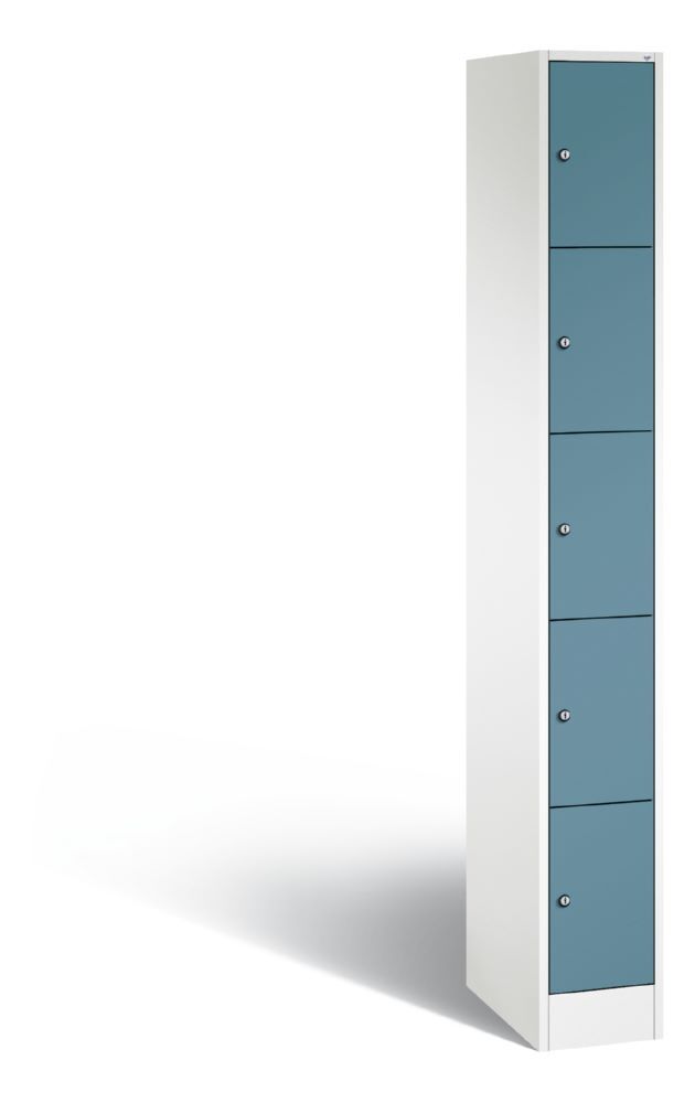 C+P Schließfachschrank Serie 8070 mit Flügeltüren horizontblau 240 x 480 x 1950 mm Produktbild C+P Schließfachschrank Serie 8070 mit Flügeltüren horizontblau 240 x 480 x 1950 mm