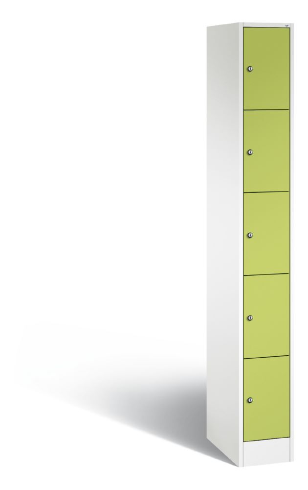 C+P Schließfachschrank Serie 8070 mit Flügeltüren viridingrün 240 x 480 x 1950 mm Produktbild C+P Schließfachschrank Serie 8070 mit Flügeltüren viridingrün 240 x 480 x 1950 mm