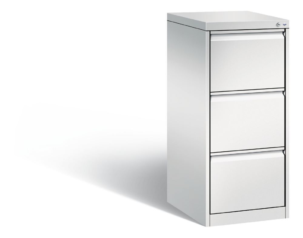 C+P Schubladenschrank mit Griffleisten Acurado in lichtgrau 433 x 590 x 1045 mm Produktbild C+P Schubladenschrank mit Griffleisten Acurado in lichtgrau 433 x 590 x 1045 mm