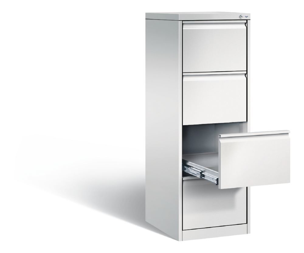 C+P Karteischrank mit 4 Schubladen Acurado lichtgrau 433 x 590x 1357 mm Produktbild C+P Karteischrank mit 4 Schubladen Acurado lichtgrau 433 x 590x 1357 mm bild 2