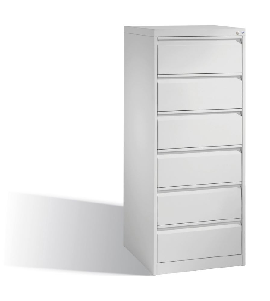 C+P Schubladenschrank Acurado 6 Schubladen in lichtgrau 553 x 590 x 1357 mm Produktbild C+P Schubladenschrank Acurado 6 Schubladen in lichtgrau 553 x 590 x 1357 mm