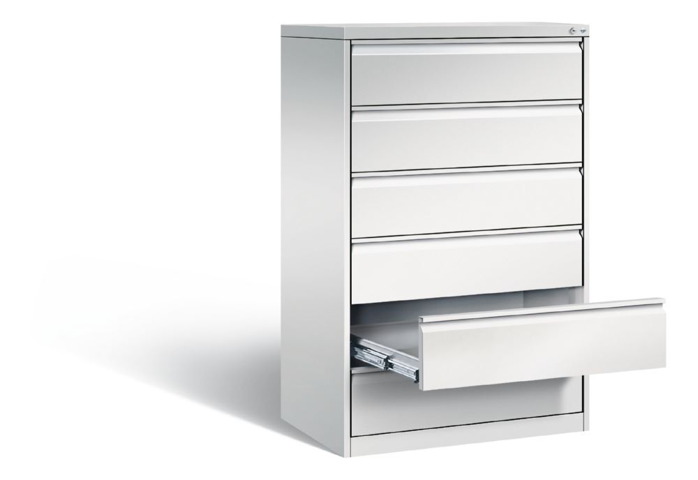 C+P Schubladenschrank Acurado H 1357 x B 787 x T 590 mm in lichtgrau Produktbild C+P Schubladenschrank Acurado H 1357 x B 787 x T 590 mm in lichtgrau bild 2