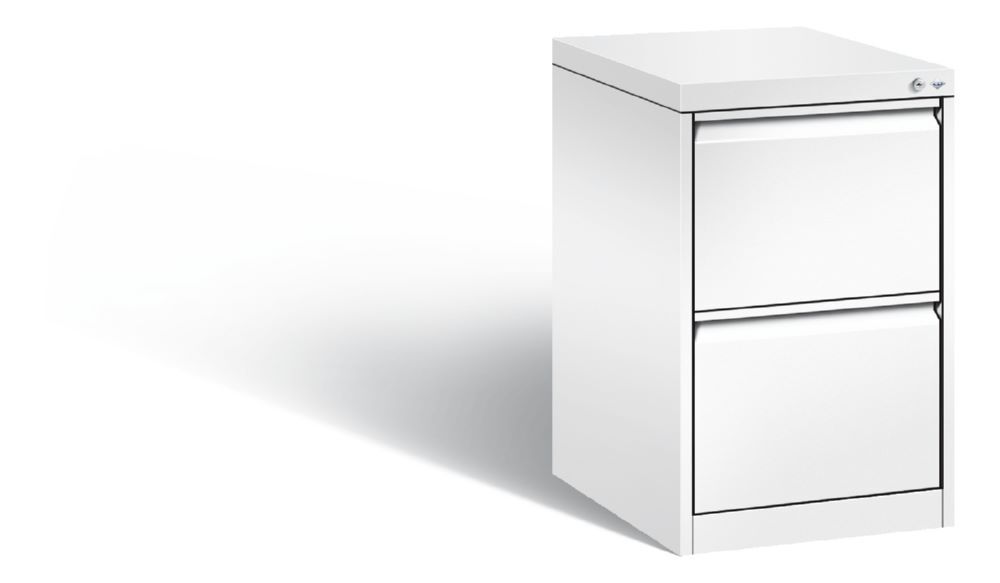 C+P Schubladenschrank Aktenschrank Acurado weiß 433 x 590 x 733 mm Produktbild C+P Schubladenschrank Aktenschrank Acurado weiß 433 x 590 x 733 mm