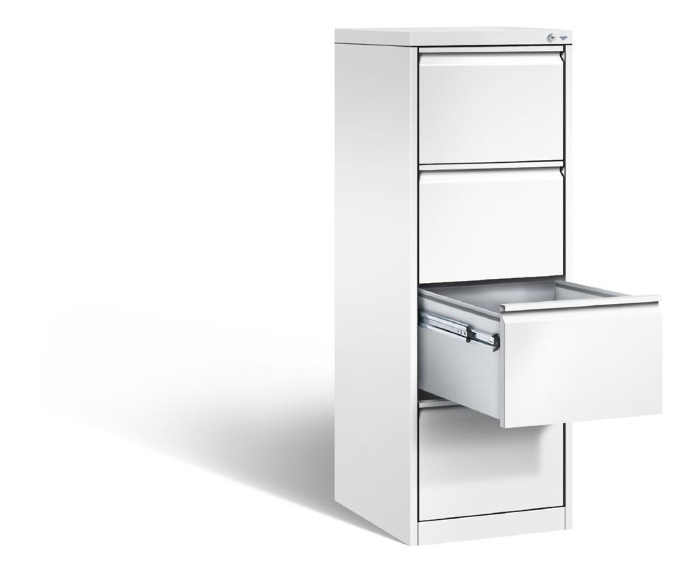 C+P Aktenschrank mit Schubladen Acurado weiß 433 x 590 x 1357 mm Produktbild C+P Aktenschrank mit Schubladen Acurado weiß 433 x 590 x 1357 mm bild 2