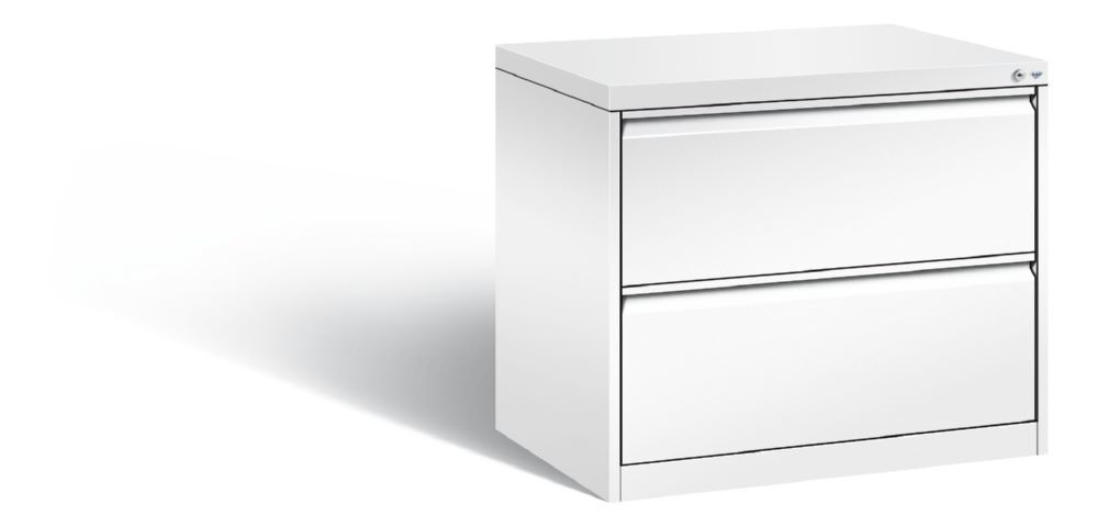 C+P Hängeregistraturschrank Acurado 2 Schubladen weiß 787 x 590 x 733 mm Produktbild C+P Hängeregistraturschrank Acurado 2 Schubladen weiß 787 x 590 x 733 mm