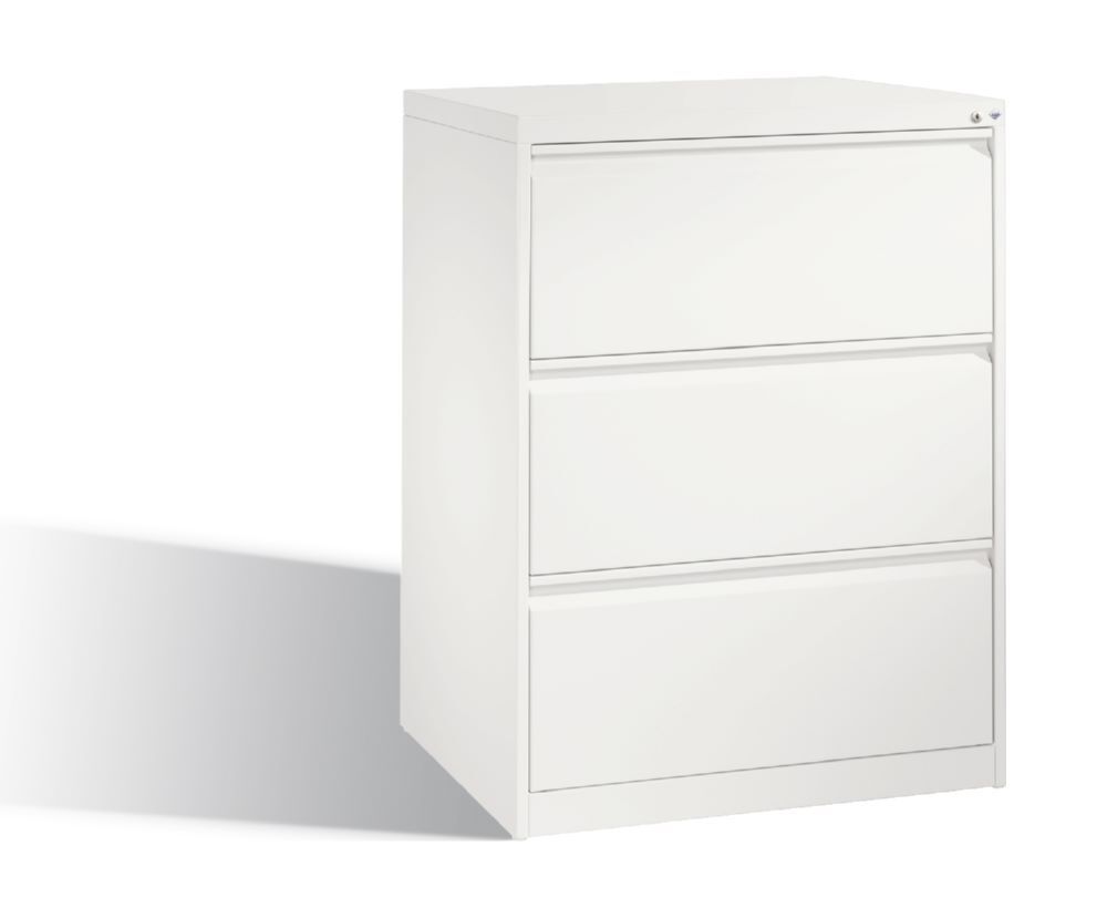 C+P Kleiner Schubladenschrank mit Schloss Acurado weiß 787 x 590 x 1045 mm Produktbild C+P Kleiner Schubladenschrank mit Schloss Acurado weiß 787 x 590 x 1045 mm