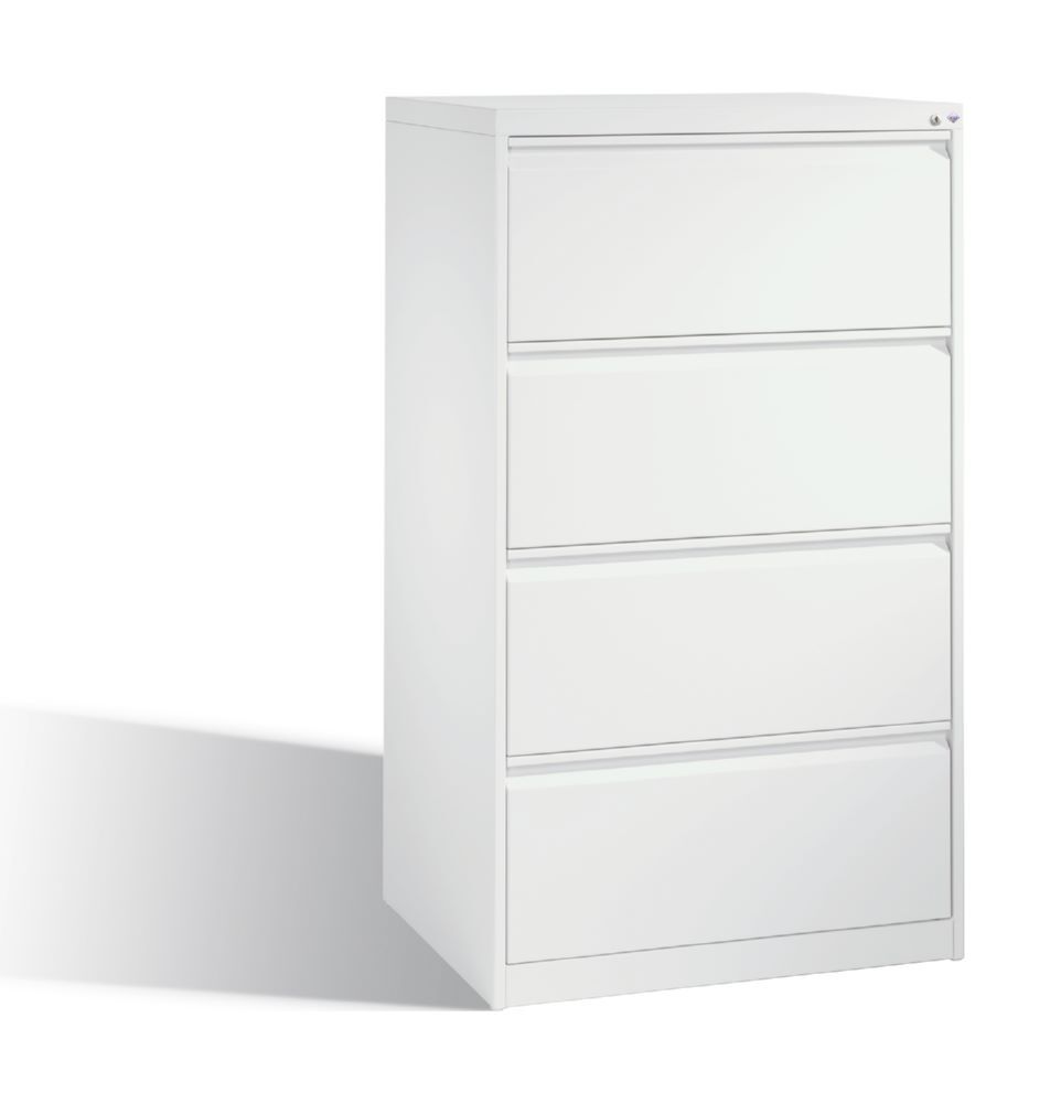C+P Büro Schubladenschrank Acurado 4 fach weiß 787 x 590 x 1357 mm Produktbild C+P Büro Schubladenschrank Acurado 4 fach weiß 787 x 590 x 1357 mm