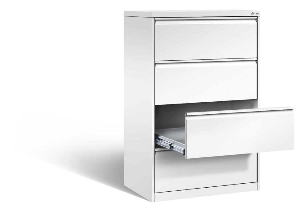 C+P Büro Schubladenschrank Acurado 4 fach weiß 787 x 590 x 1357 mm Produktbild C+P Büro Schubladenschrank Acurado 4 fach weiß 787 x 590 x 1357 mm bild 2