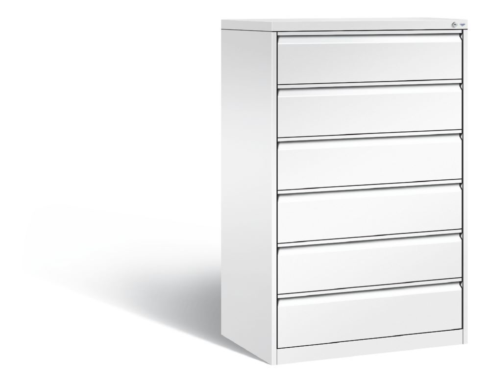 C+P Schubladenschrank Acurado H 1357 x B 787 x T 590 mm in weiß Produktbild C+P Schubladenschrank Acurado H 1357 x B 787 x T 590 mm in weiß