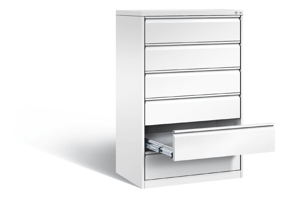 C+P Schubladenschrank Acurado H 1357 x B 787 x T 590 mm in weiß Produktbild C+P Schubladenschrank Acurado H 1357 x B 787 x T 590 mm in weiß bild 2