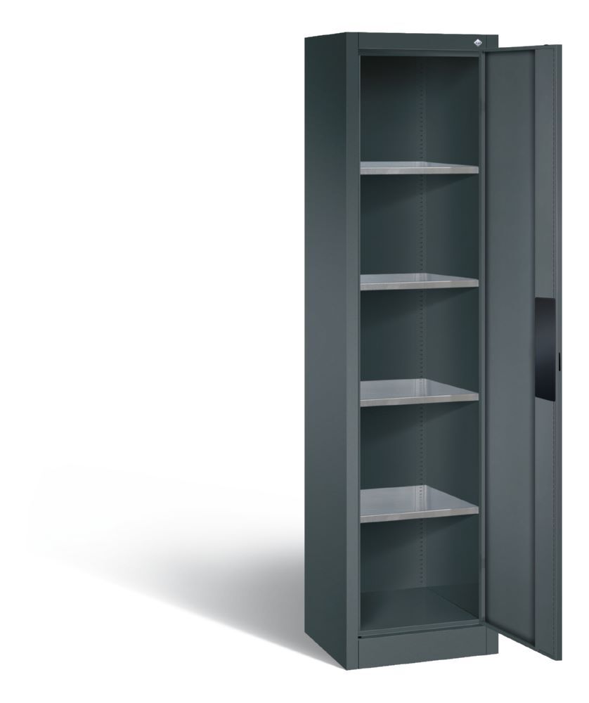 C+P Schwerlastschrank 4 Einlegeböden anthrazit 502 x 400 x 1950 mm Produktbild C+P Schwerlastschrank 4 Einlegeböden anthrazit 502 x 400 x 1950 mm bild 2