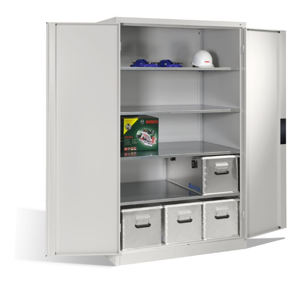 C+P Schwerlastschrank Serie 89 1950 x 1200 x 800 mm in lichtgrau Produktbild C+P Schwerlastschrank Serie 89 1950 x 1200 x 800 mm in lichtgrau bild 3