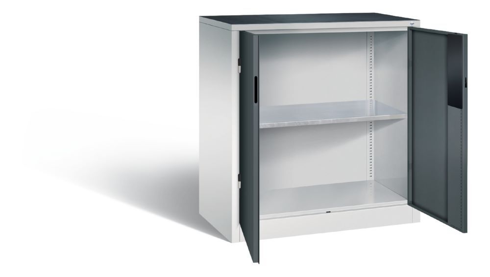 C+P Schwerlastschrank aus Stahl 1 Fachboden anthrazit 930 x 500 x 1000 mm Produktbild C+P Schwerlastschrank aus Stahl 1 Fachboden anthrazit 930 x 500 x 1000 mm bild 2