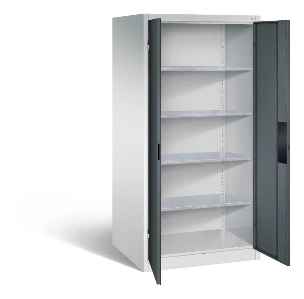 C+P Schwerlastschrank 1950 x 930 x 800 mm lichtgrau anthrazit Produktbild C+P Schwerlastschrank 1950 x 930 x 800 mm lichtgrau anthrazit bild 2