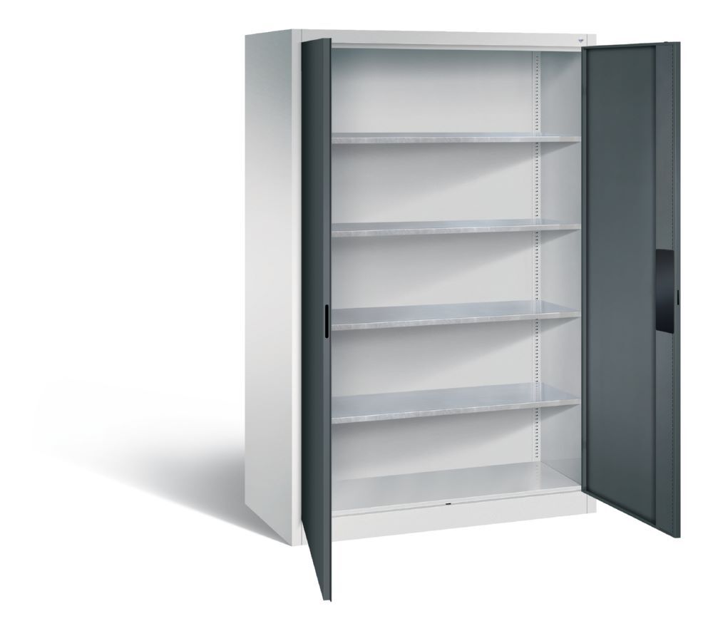 C+P Stahl Schwerlastschrank bis 110 kg Türenfarbe anthrazit 1200 x 600 x 1950 mm Produktbild C+P Stahl Schwerlastschrank bis 110 kg Türenfarbe anthrazit 1200 x 600 x 1950 mm bild 2