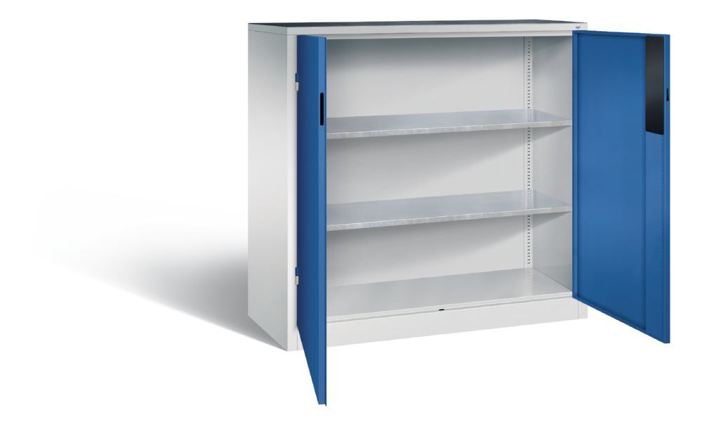 C+P Schwerlastschrank mit Zylinderschloss in enzianblau 1200 x 500 x 1200 mm Produktbild C+P Schwerlastschrank mit Zylinderschloss in enzianblau 1200 x 500 x 1200 mm bild 2