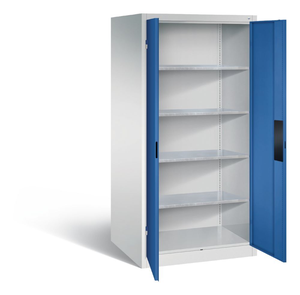 C+P Schwerlastschrank Serie 89 1950 x 930 x 800 mm lichtgrau enzianblau Produktbild C+P Schwerlastschrank Serie 89 1950 x 930 x 800 mm lichtgrau enzianblau bild 2