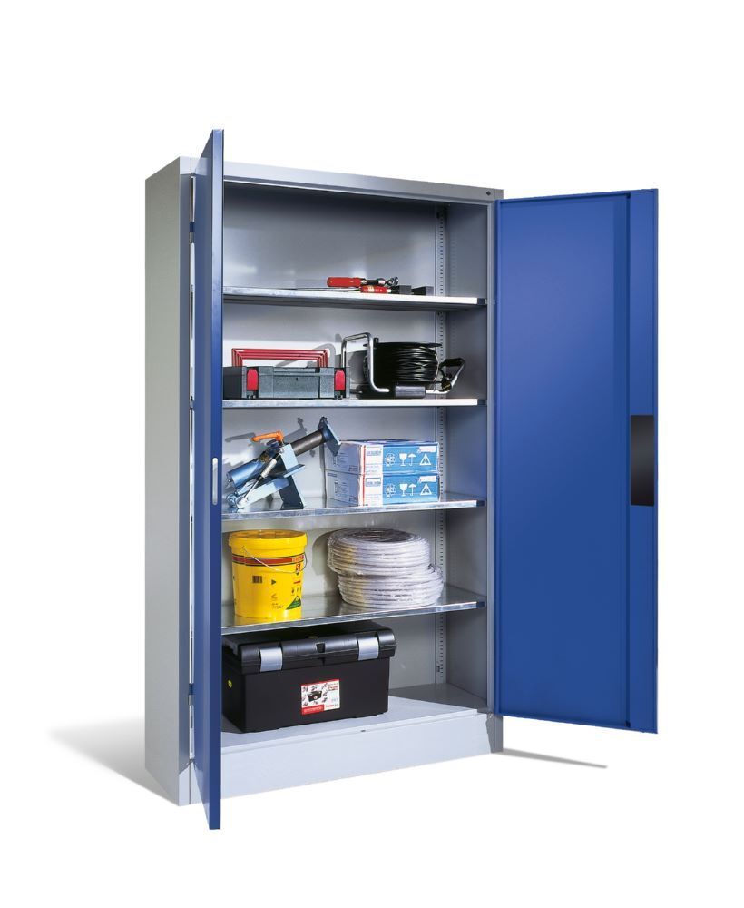 C+P Schwerlastschrank mit 2 Schlüsseln enzianblau 1200 x 500 x 1950 mm Produktbild C+P Schwerlastschrank mit 2 Schlüsseln enzianblau 1200 x 500 x 1950 mm bild 3