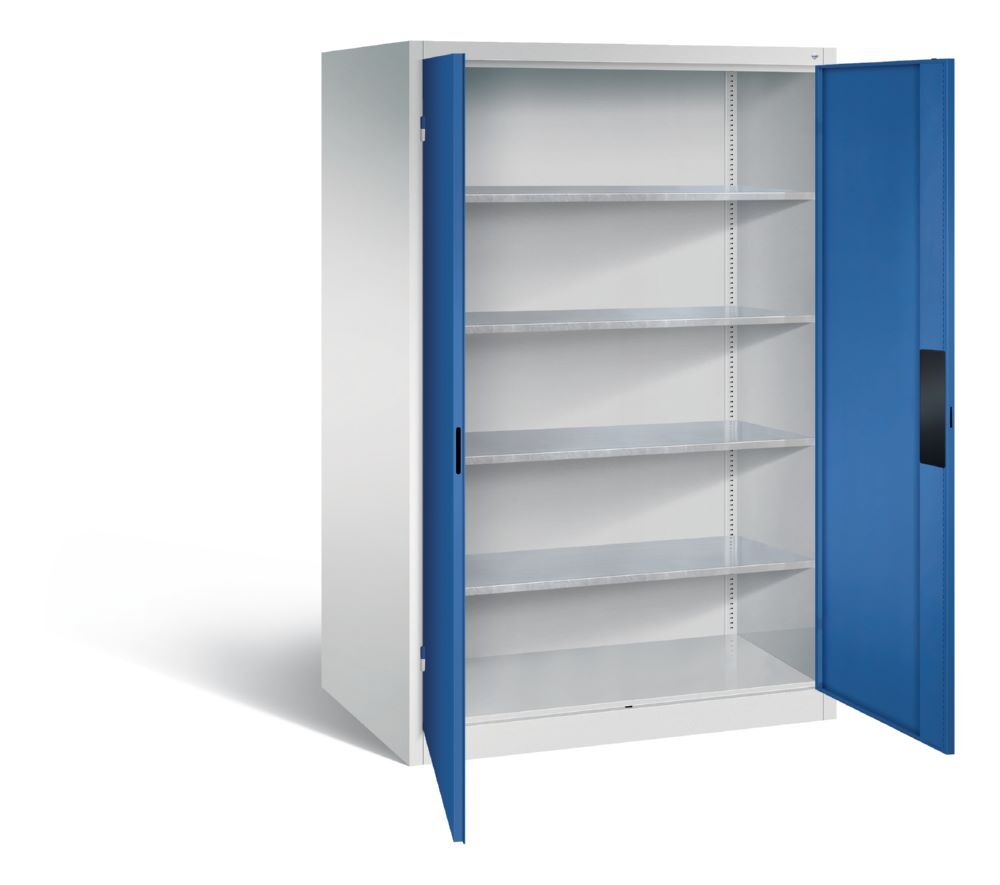 C+P Schwerlastschrank Serie 89 1950 x 1200 x 800 mm lichtgrau enzianblau Produktbild C+P Schwerlastschrank Serie 89 1950 x 1200 x 800 mm lichtgrau enzianblau bild 2