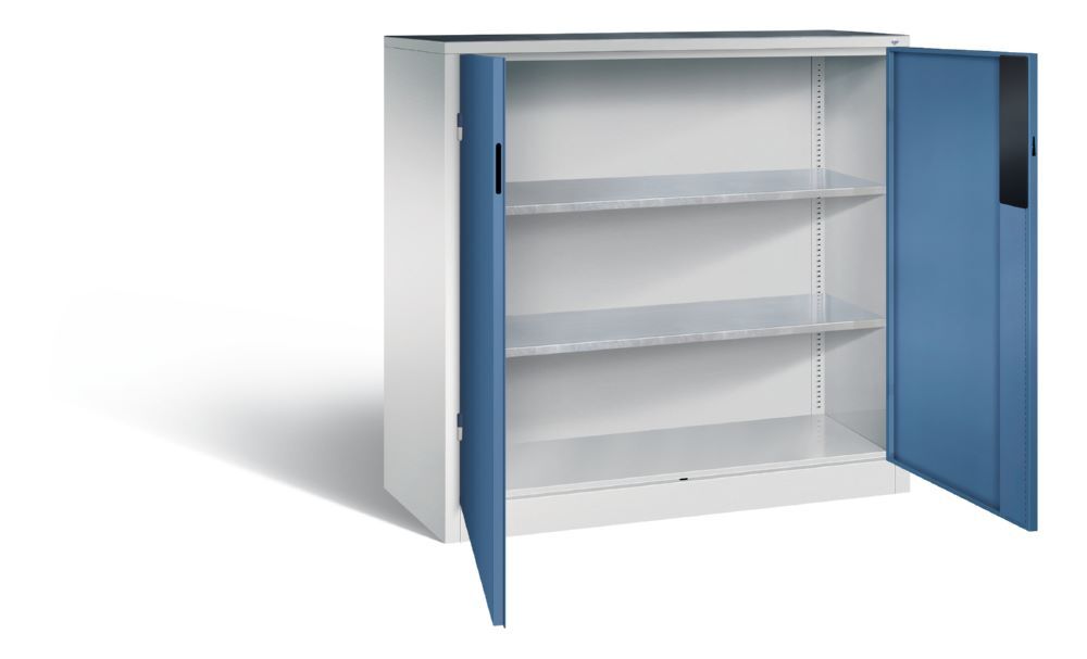 C+P Schwerlastschrank mit 3 Riegelverschluss fernblau 1200 x 500 x 1200 mm Produktbild C+P Schwerlastschrank mit 3 Riegelverschluss fernblau 1200 x 500 x 1200 mm bild 2