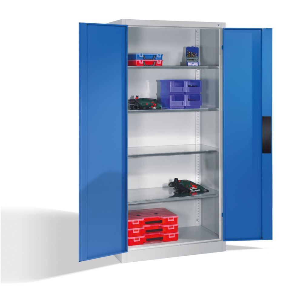 C+P Schwerlastschrank mit 4 Stahlböden lichtblau 930 x 500 x 1950 mm Produktbild C+P Schwerlastschrank mit 4 Stahlböden lichtblau 930 x 500 x 1950 mm bild 3
