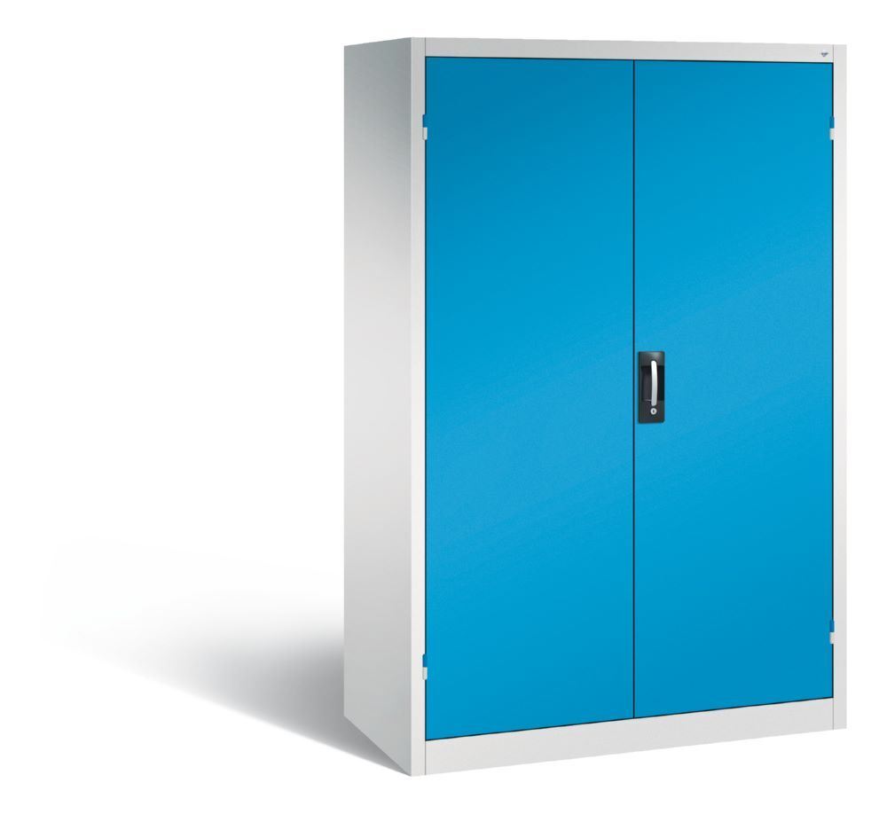 C+P Stahl Schwerlastschrank bis 110 kg Türfarbe lichtblau 1200 x 600 x 1950 mm Produktbild C+P Stahl Schwerlastschrank bis 110 kg Türfarbe lichtblau 1200 x 600 x 1950 mm