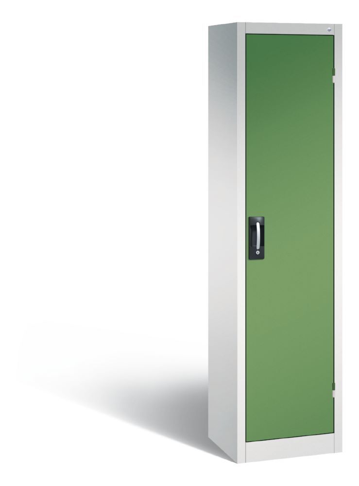 C+P Schwerlastschrank 4 Einlegeböden resedagrün 502 x 400 x 1950 mm Produktbild C+P Schwerlastschrank 4 Einlegeböden resedagrün 502 x 400 x 1950 mm